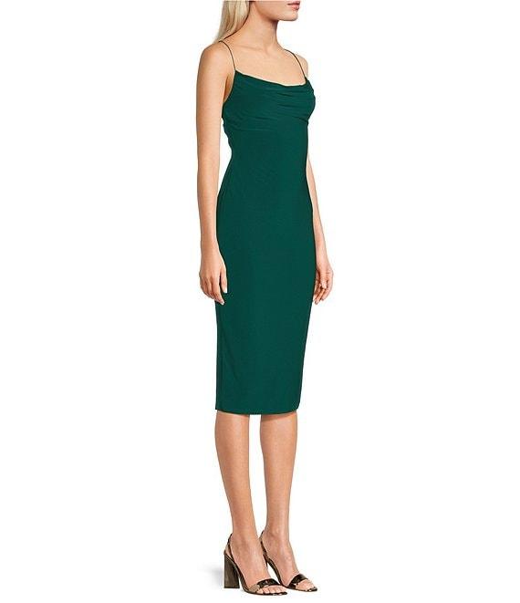B. Darlin Cowl Neck Sleeveless Midi Dress Product Image