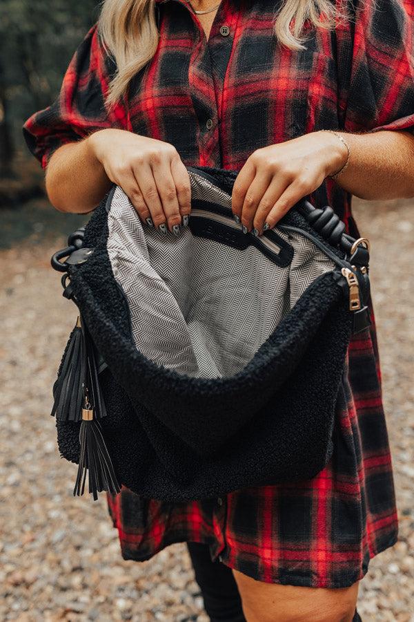 The Raleigh Sherpa Tote In Black Product Image