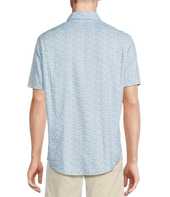Cremieux Blue Label Performance Stretch Shark Print Short Sleeve Woven Shirt Product Image