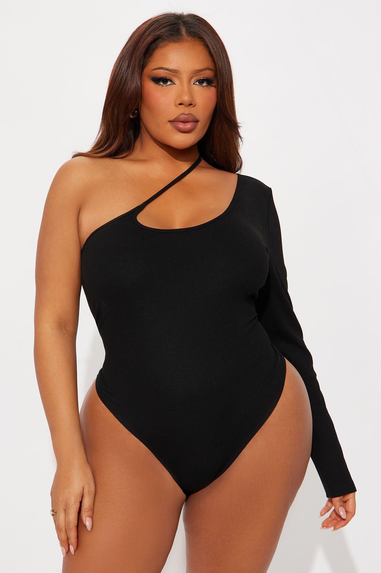 Outspoken One Shoulder Bodysuit - Black Female Product Image