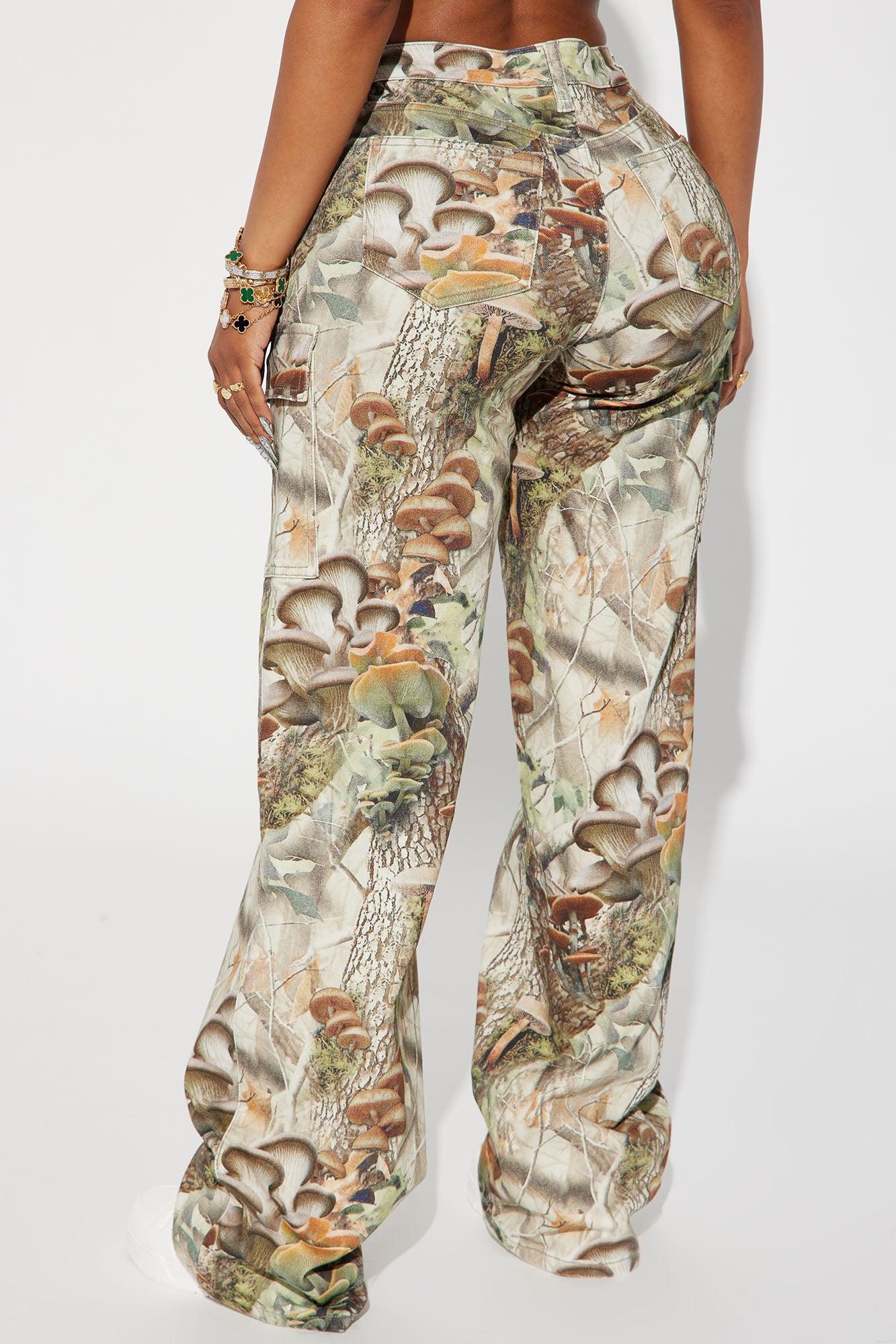 Weekend Trip Camo Stretch Cargo Jean - Taupe/combo Product Image