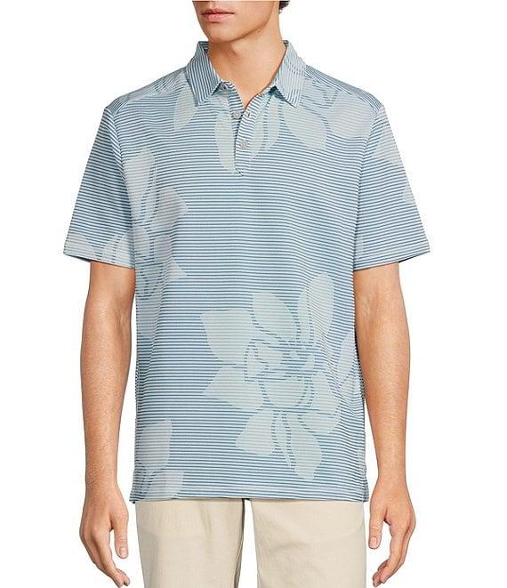 Tommy Bahama IslandZone Costa Wave Grande Fiorisce Short Sleeve Polo Shirt Product Image