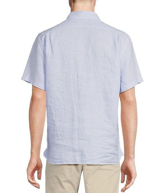 Cremieux Blue Label Solid Linen Short Sleeve Woven Shirt Product Image