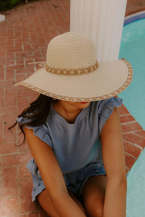 Sunny Views Raffia Woven Hat in Ivory Product Image