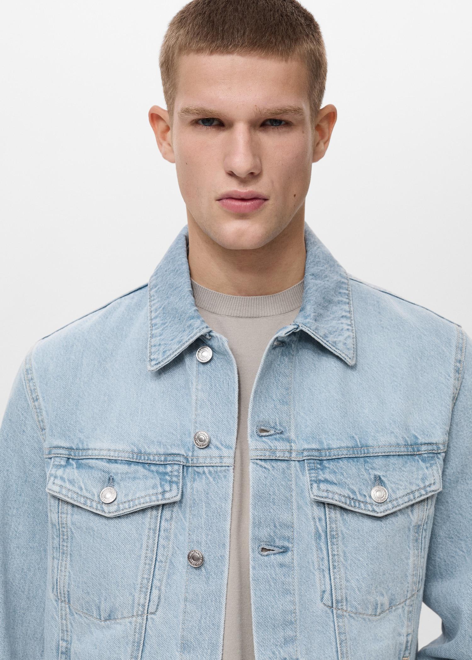 Denim jacket pockets - Men | MANGO USA Product Image