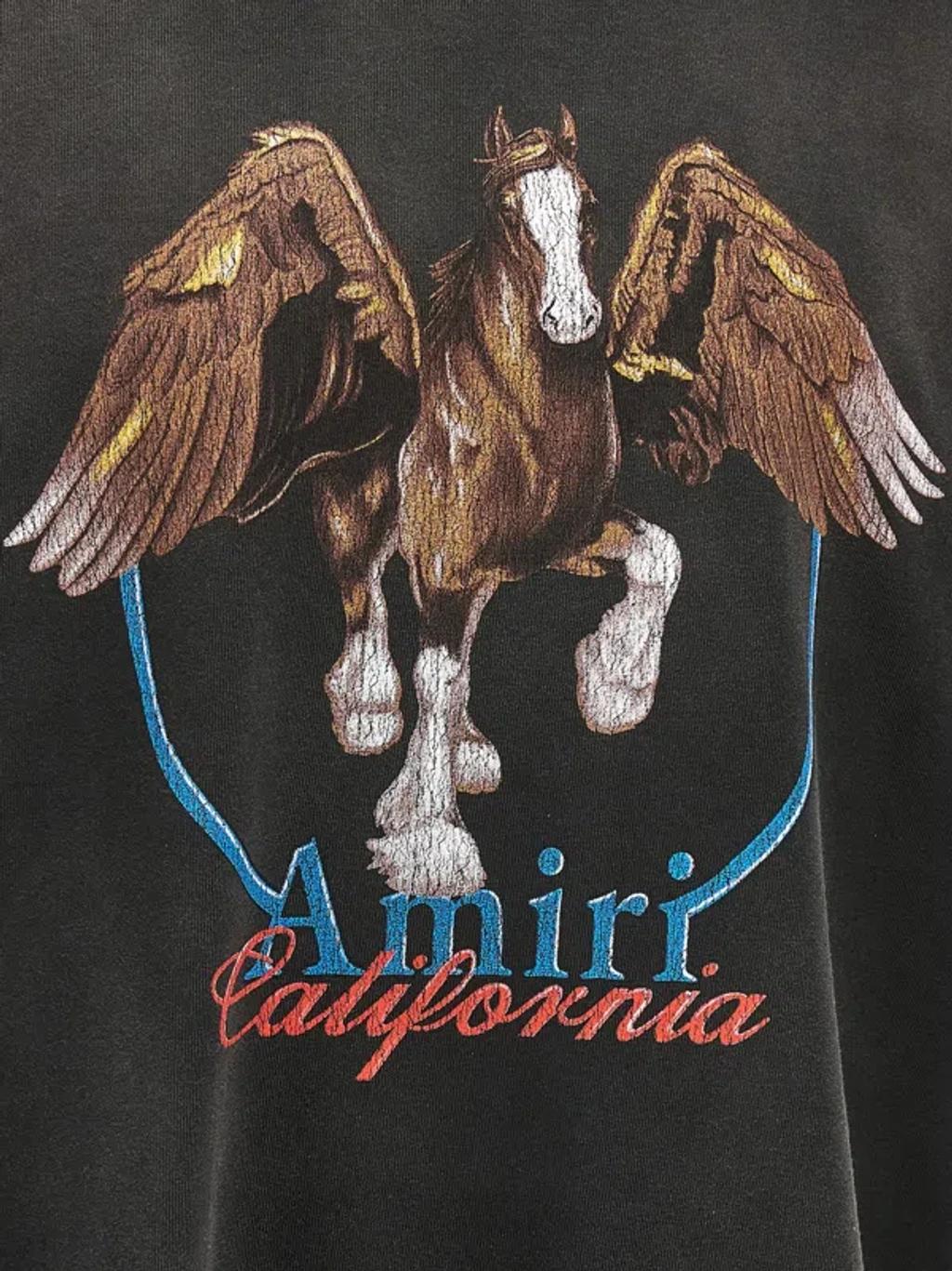 AMIRI Men's Vintage Wash Pegasus T-shirt T-shirt In Black Product Image