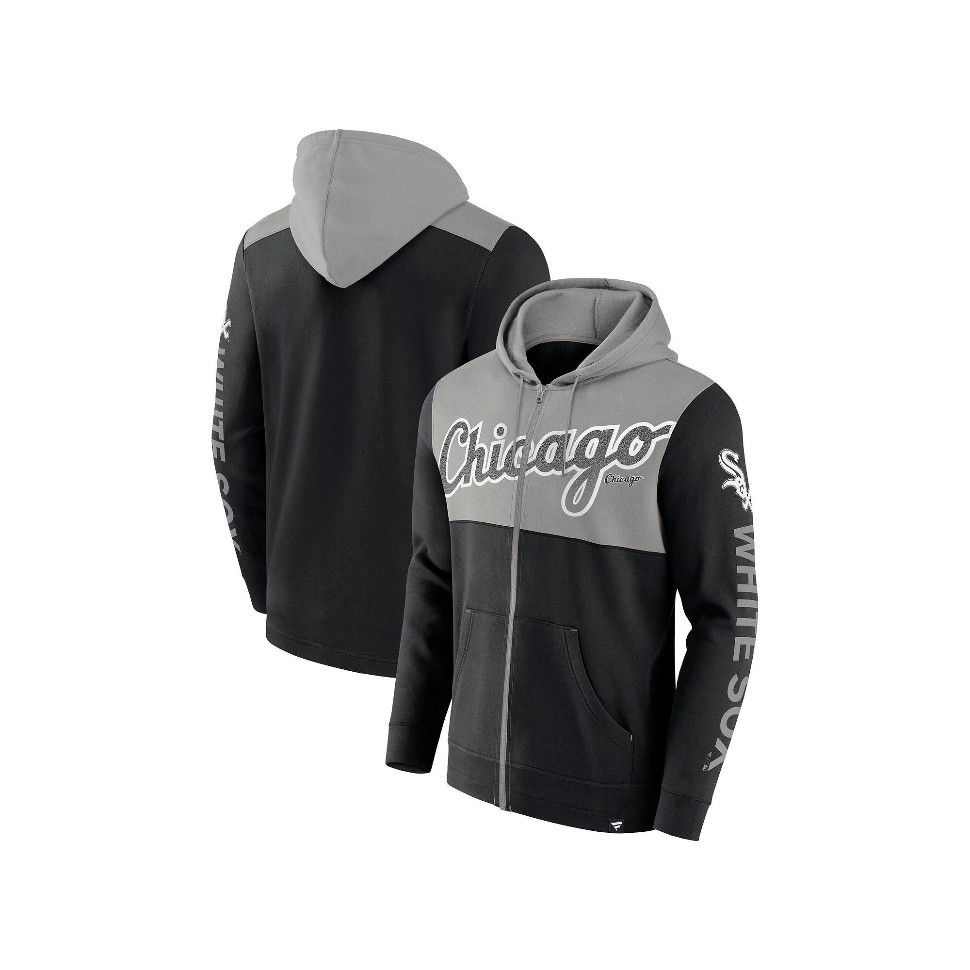 Men's Fanatics Branded Black Chicago White Sox Walk Off Fleece Full-Zip Hoodie, Size: Small Product Image