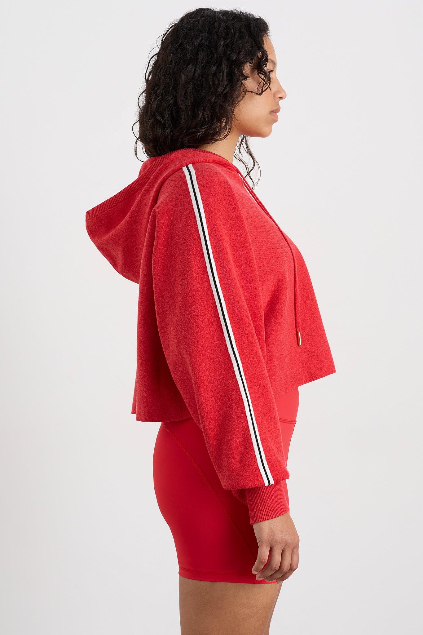 Crop Knit Hoodie 405 Product Image