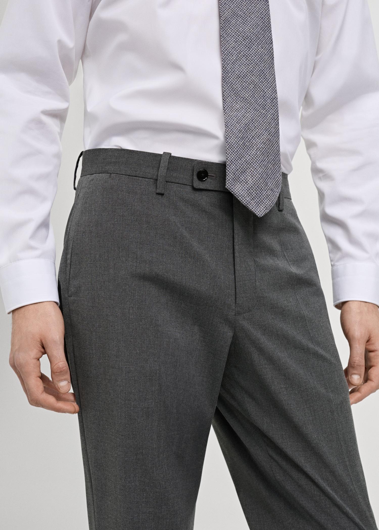 Monaco slim-fit suit pants - Men | MANGO USA Product Image
