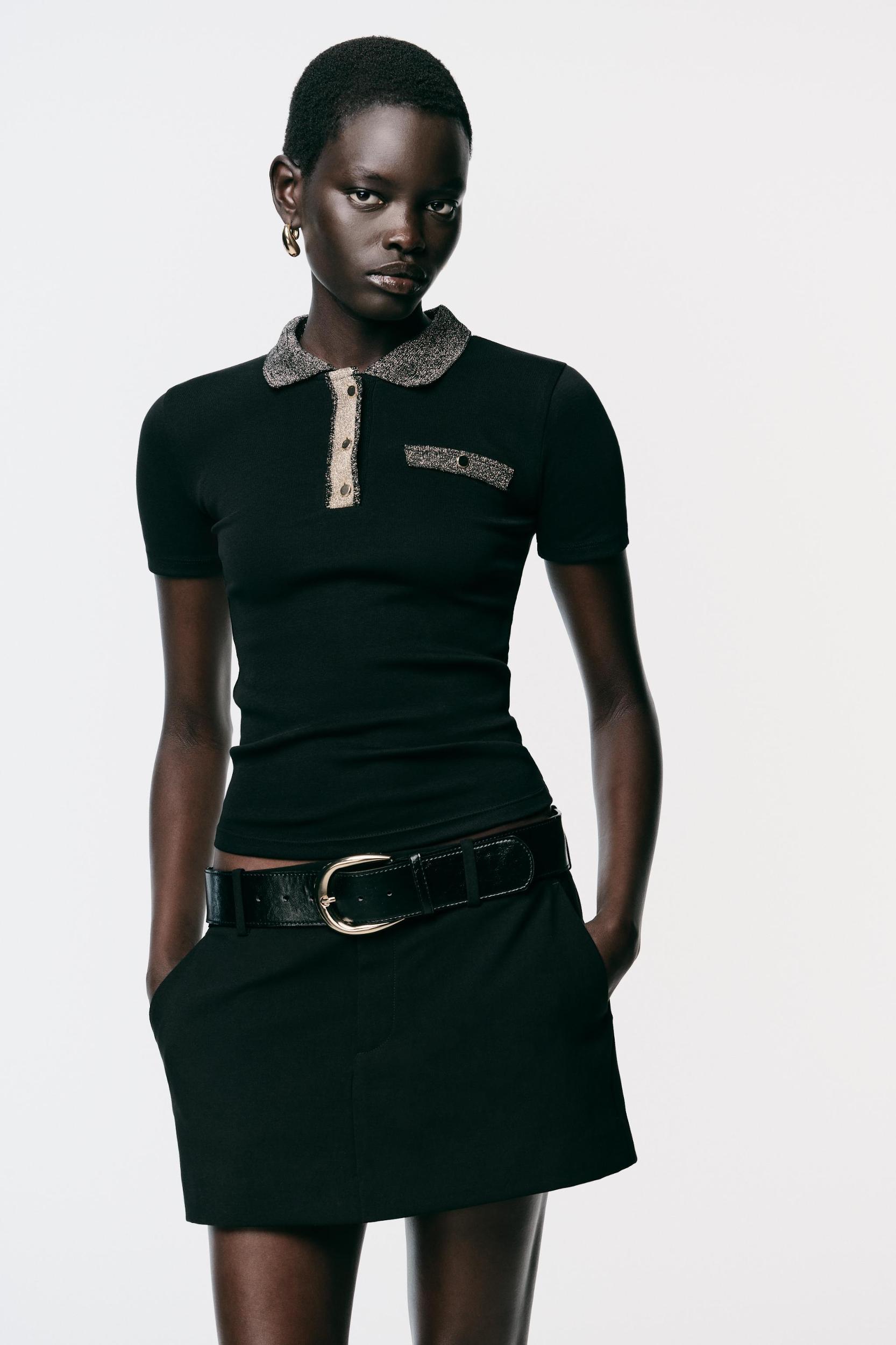 METALLIC THREAD T-SHIRT Product Image