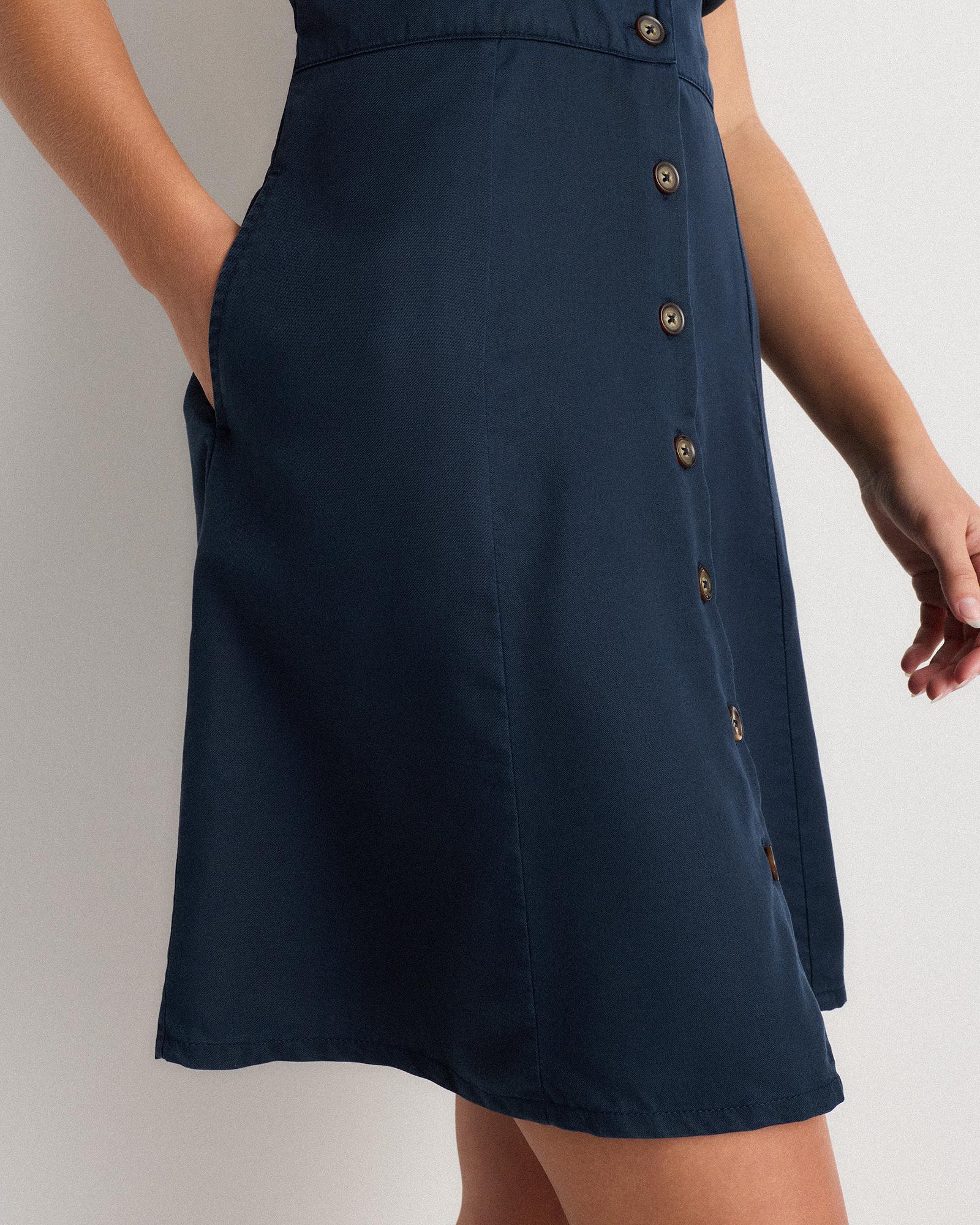 Quince | Women's Vintage Wash Tencel Button Front Dress Product Image