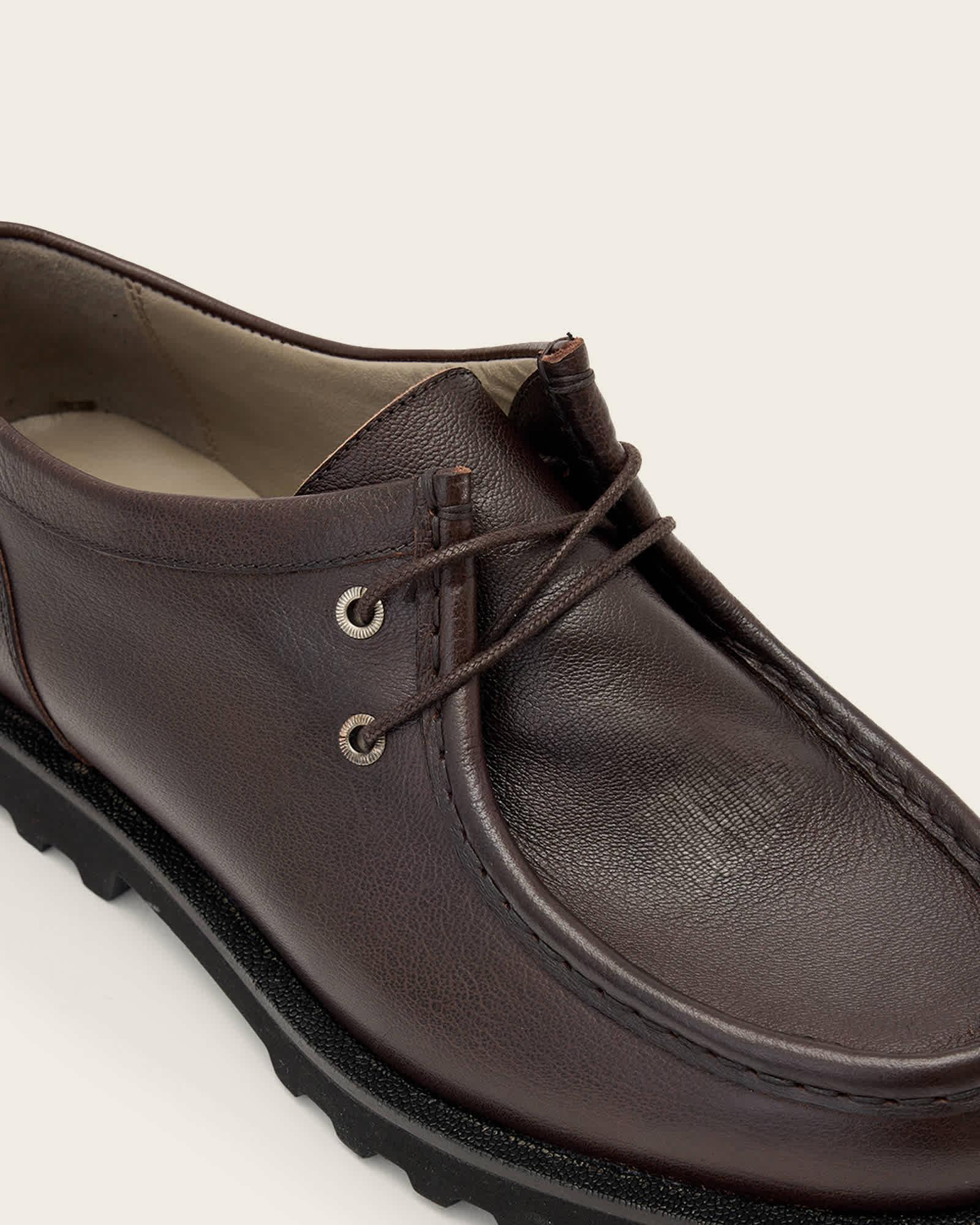 Skiff Apron Leather Shoes OXBLOOD RED | ALLSAINTS US Product Image