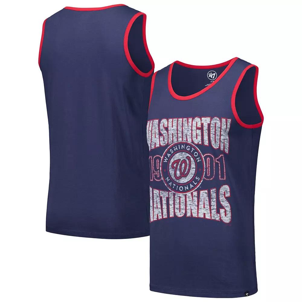 Men's '47 Navy Washington Nationals Upload Franklin Tank Top,  Product Image