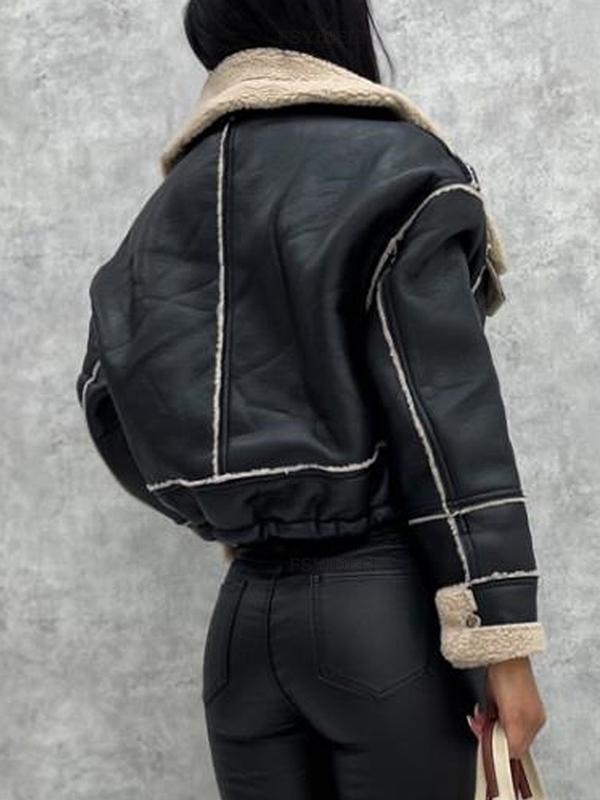 Lambswool Short Zip Up Jacket Product Image