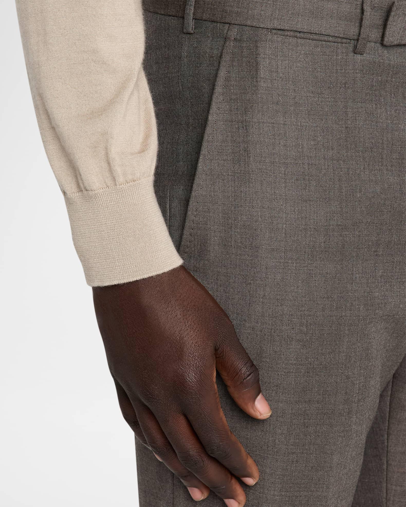 Men's Wool Sharkskin Modern Fit Trousers Product Image