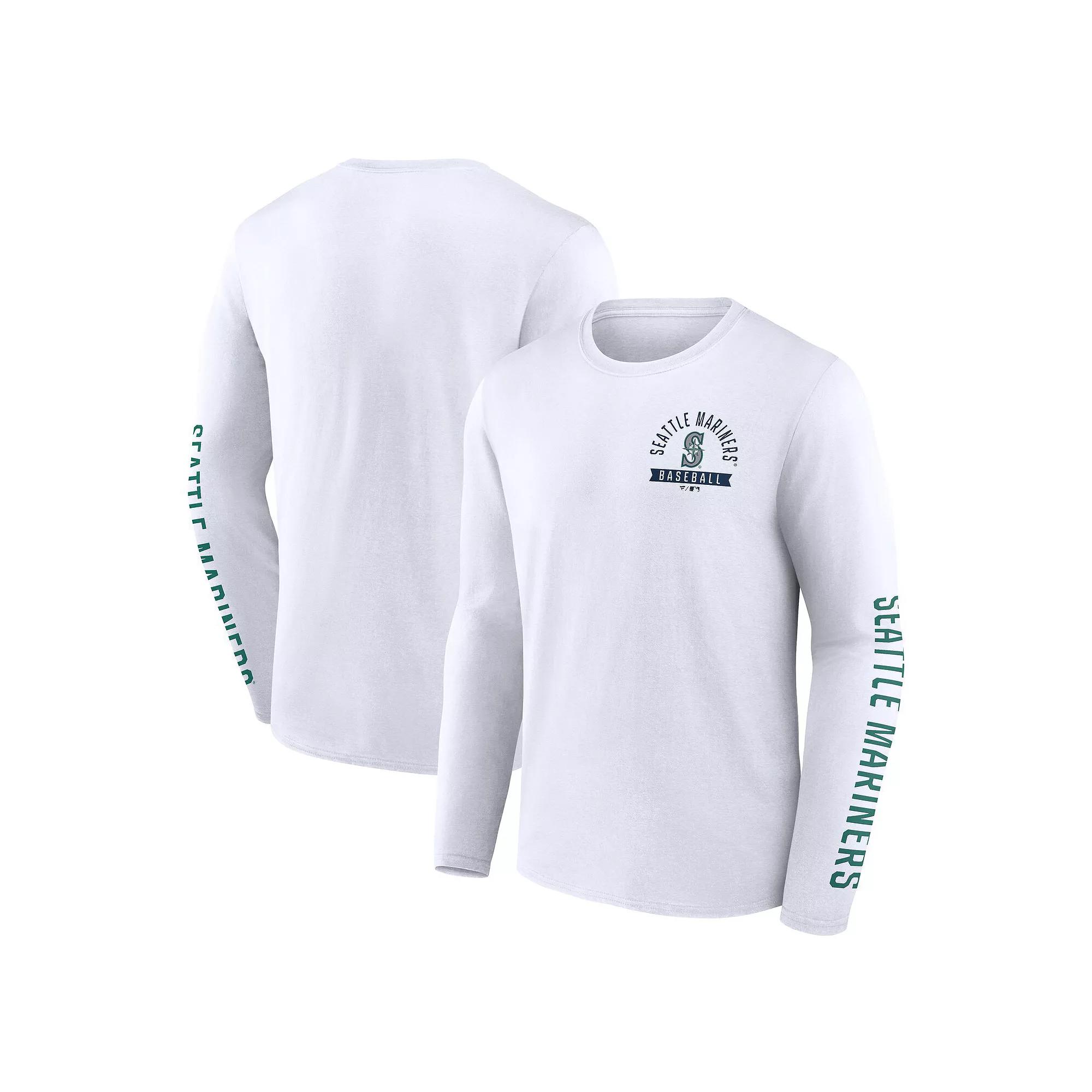 Men's Fanatics White San Francisco Giants Press Box Long Sleeve T-Shirt,  Product Image