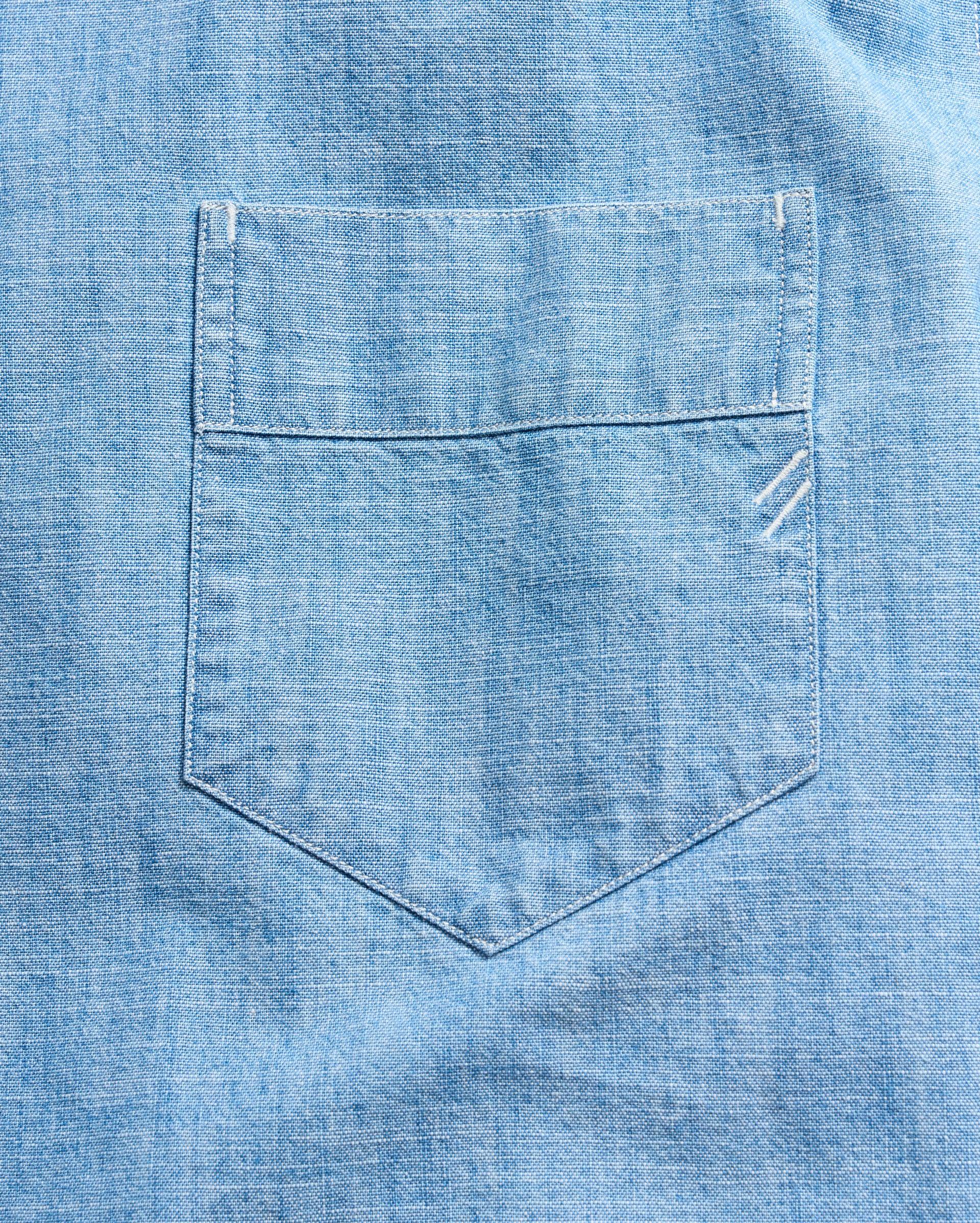 Short Sleeve Chambray Camp Shirt -  Product Image