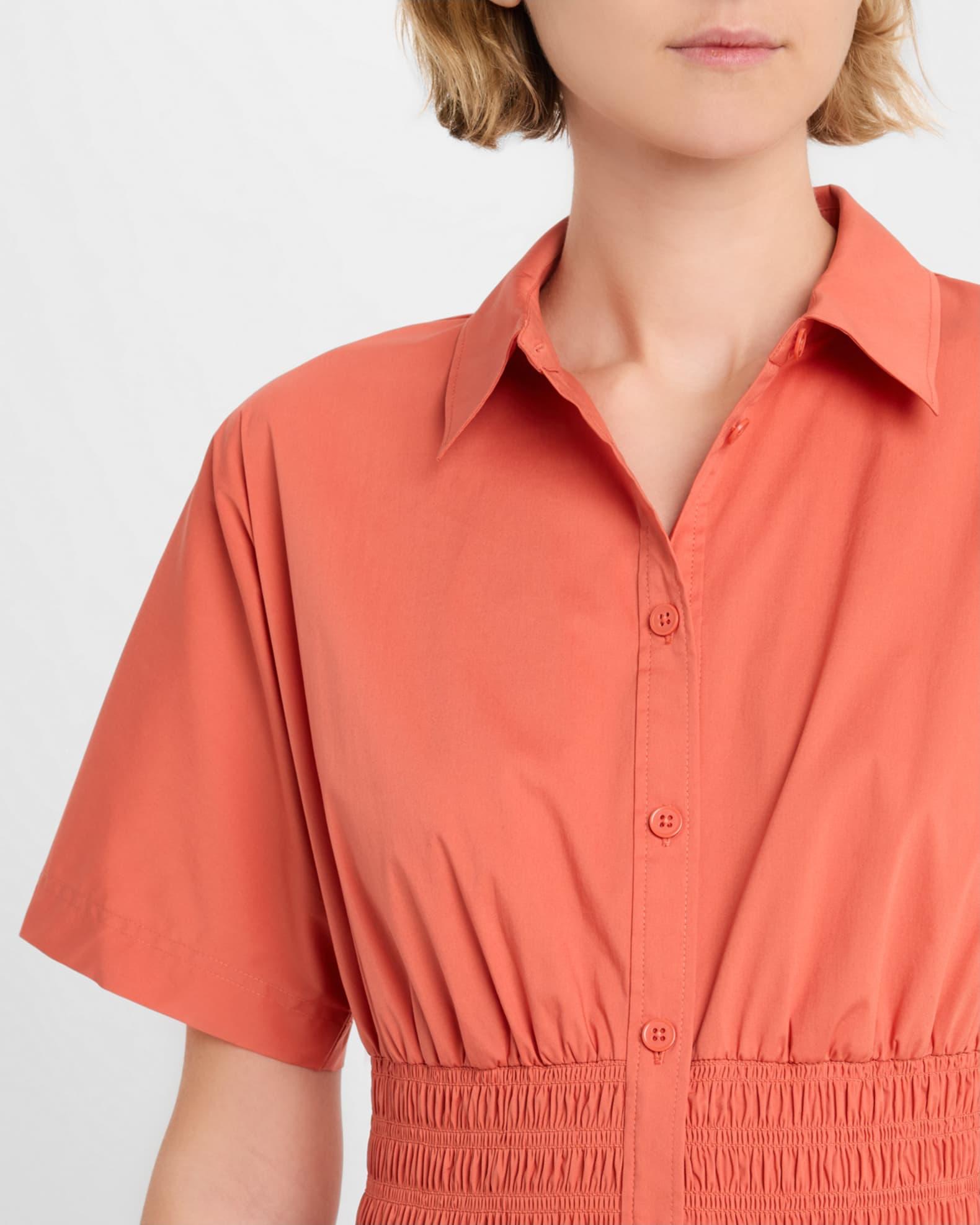 Greta Button-Front Shirtdress Product Image