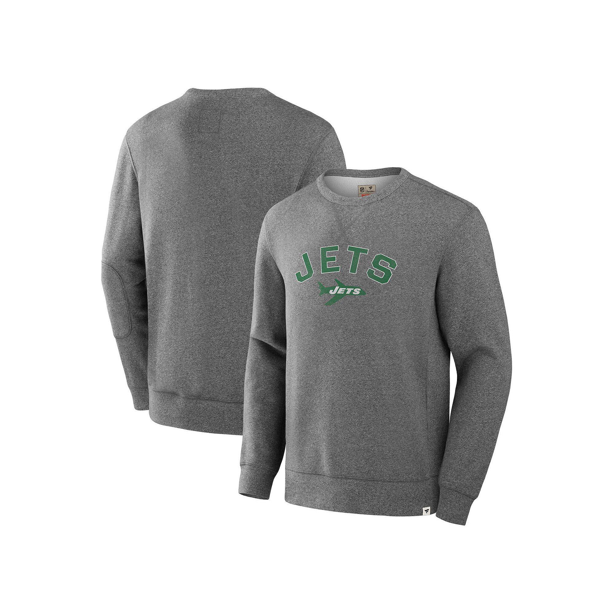 Men's Fanatics Heather Gray Kansas City Chiefs Loop Terry Pullover Sweatshirt,  Product Image