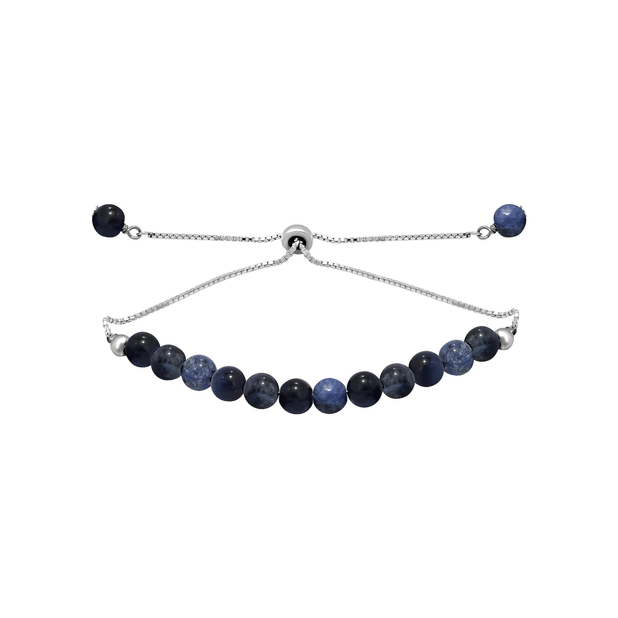 Aleure Precioso Gemstone Bead Frontal Adjustable Bracelet, Women's,  Product Image