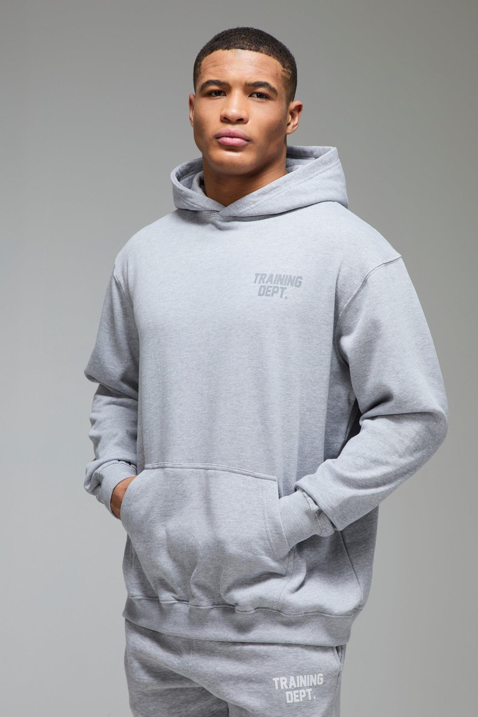Man Active Training Dept Oversized Hoodie | boohooMAN USA Product Image