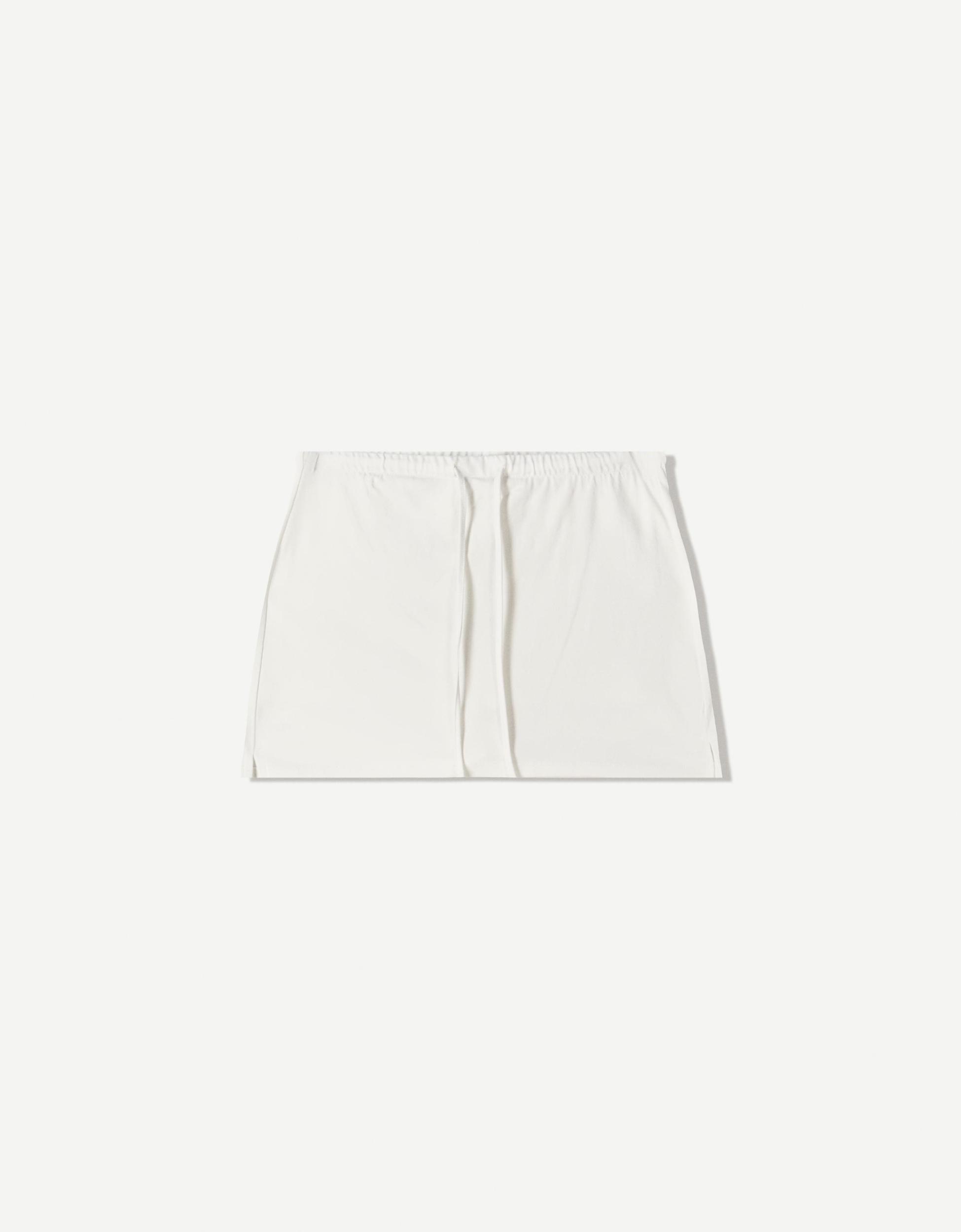 Skort with tied waistband Product Image