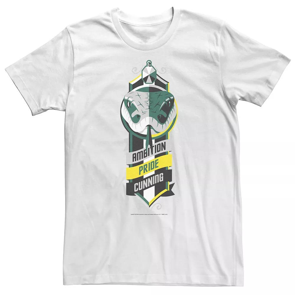 Big & Tall Harry Potter Slytherin Ambition Pride Cunning Logo Tee, Men's,  Product Image