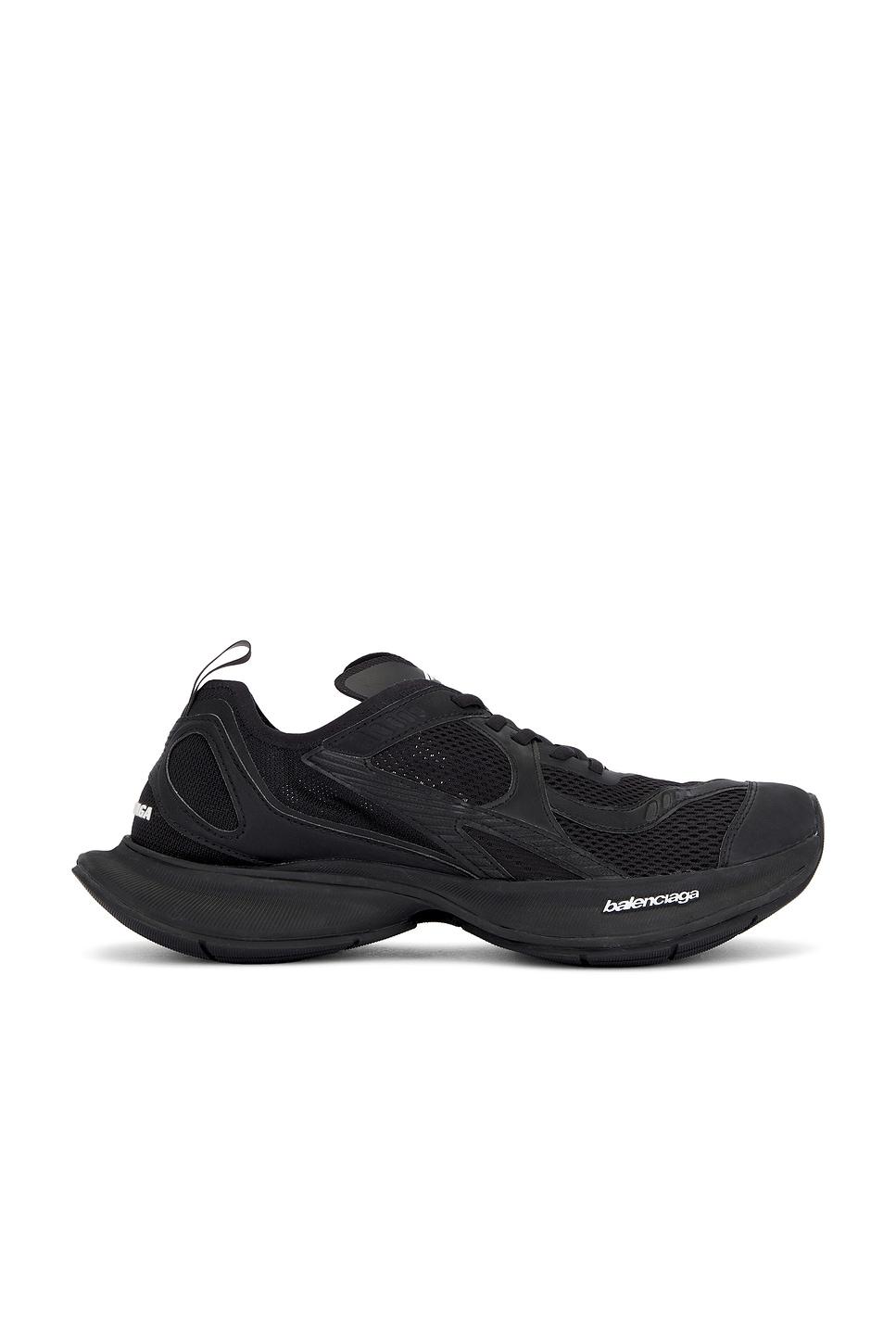 BALENCIAGA Black Mesh And Rubber Circuit Sneakers Product Image