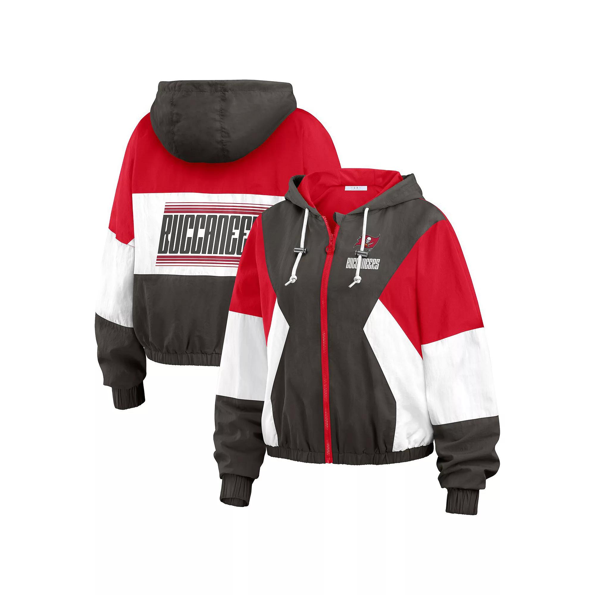 Women's WEAR by Erin Andrews Royal Buffalo Bills Color Block Full-Zip Windbreaker Jacket,  Product Image