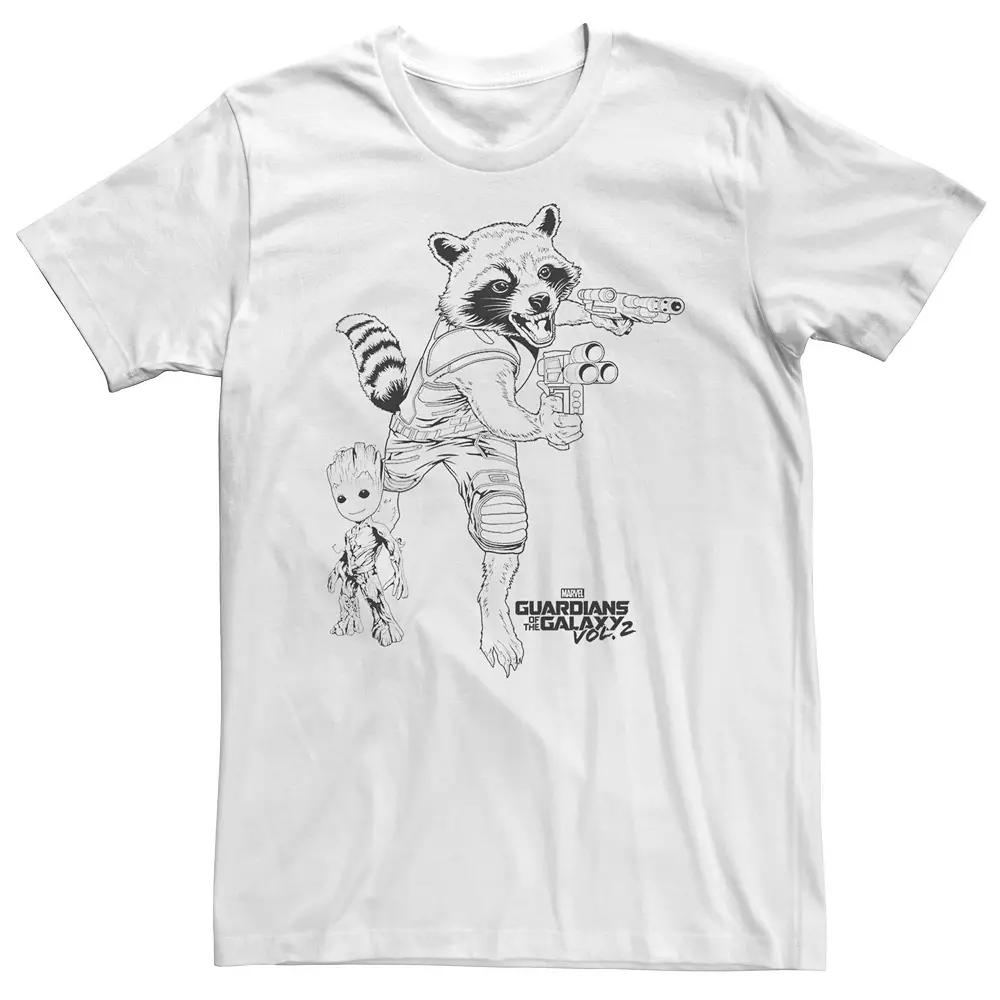 Big & Tall Marvel Guardians of the Galaxy Vol. 2 Best Friend Tee, Men's,  Product Image