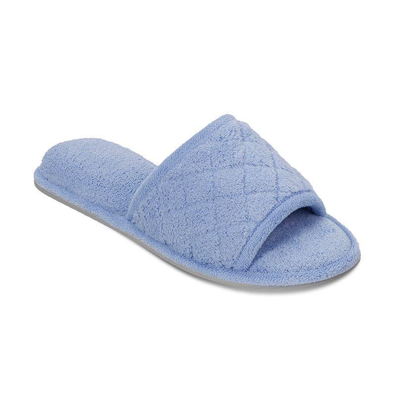 Dearfoams Microfiber Terry Quilted Women's Slide Slippers,  Product Image