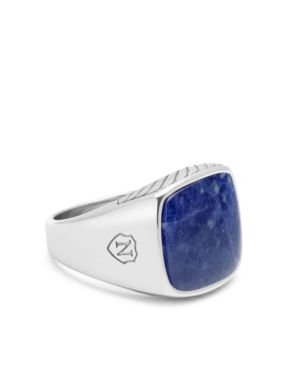 dumortierite signet ring  Product Image