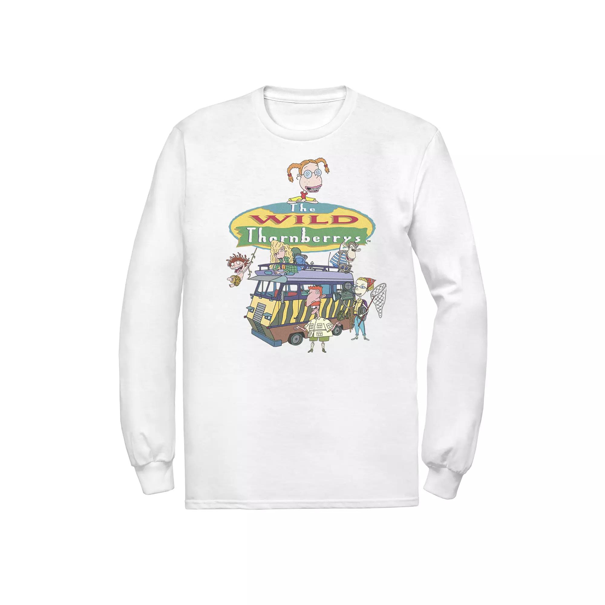 Men's Nickelodeon Wild Thornberrys Family RV Gathering Logo Long Sleeve Tee,  Product Image