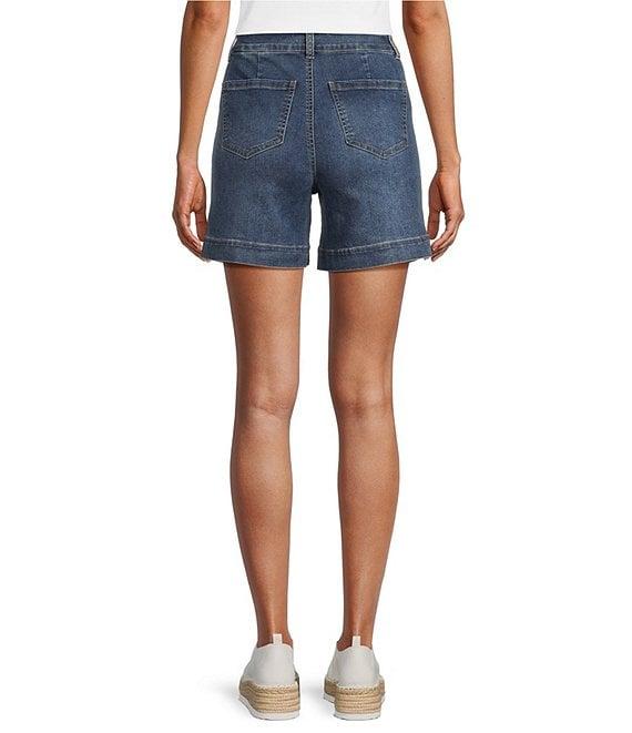 Westbound Button Embellished Marina Shorts Product Image