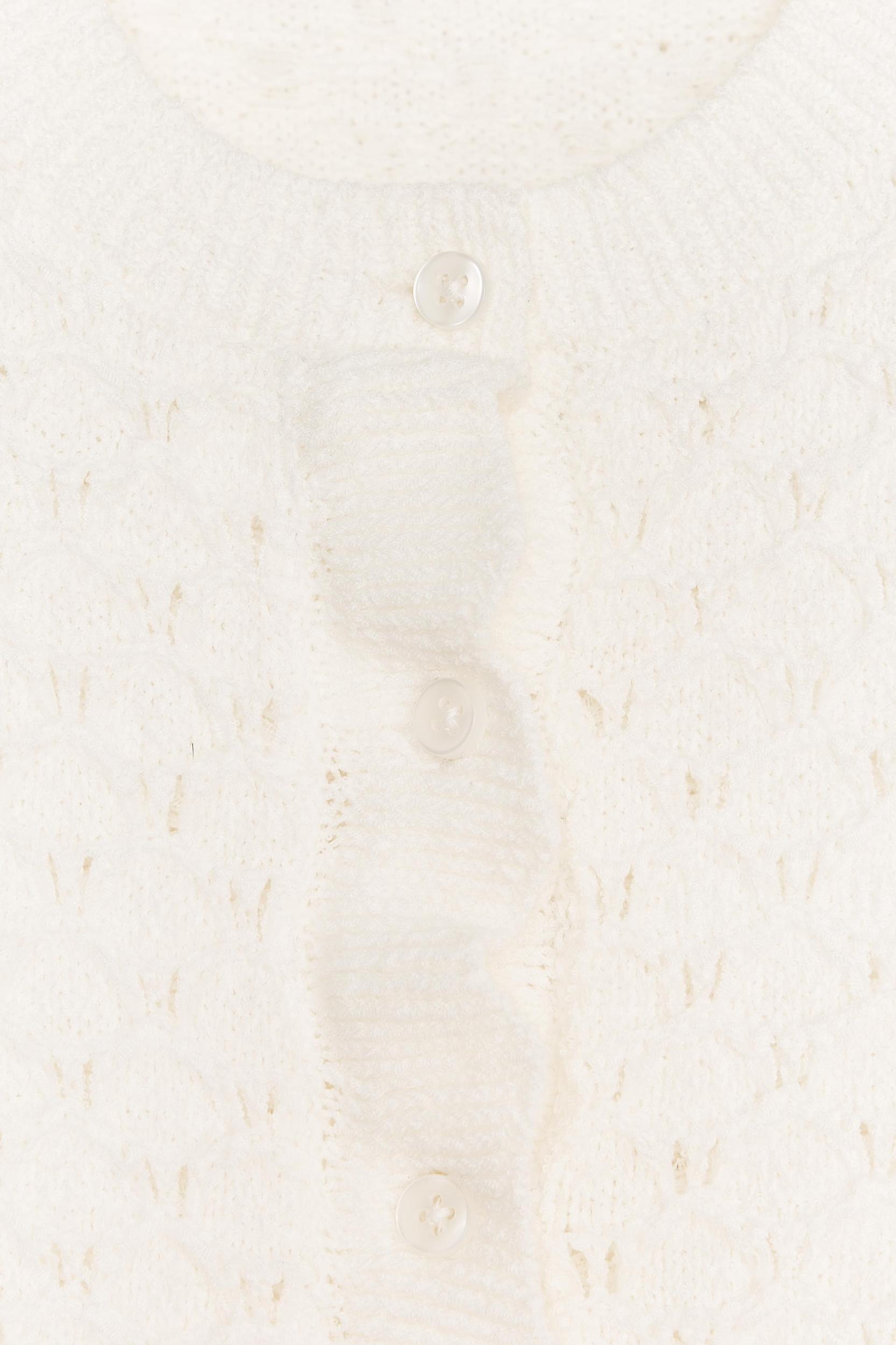 RUFFLED KNIT CARDIGAN Product Image