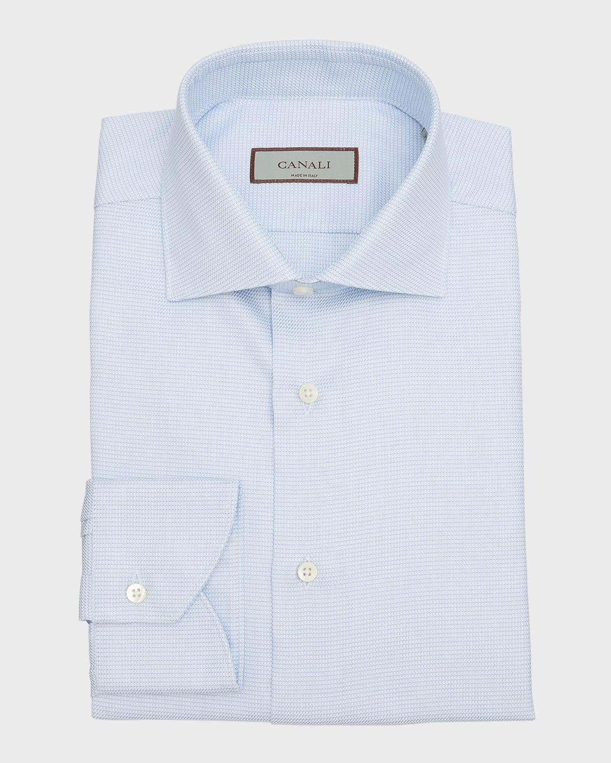 Men's Cotton Micro-Structure Dress Shirt Product Image