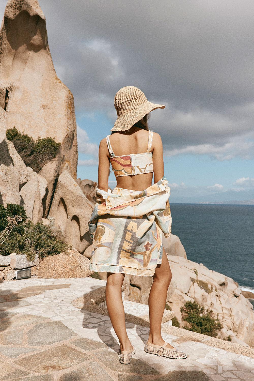 Portofino Top - Fiorire Acqua Product Image