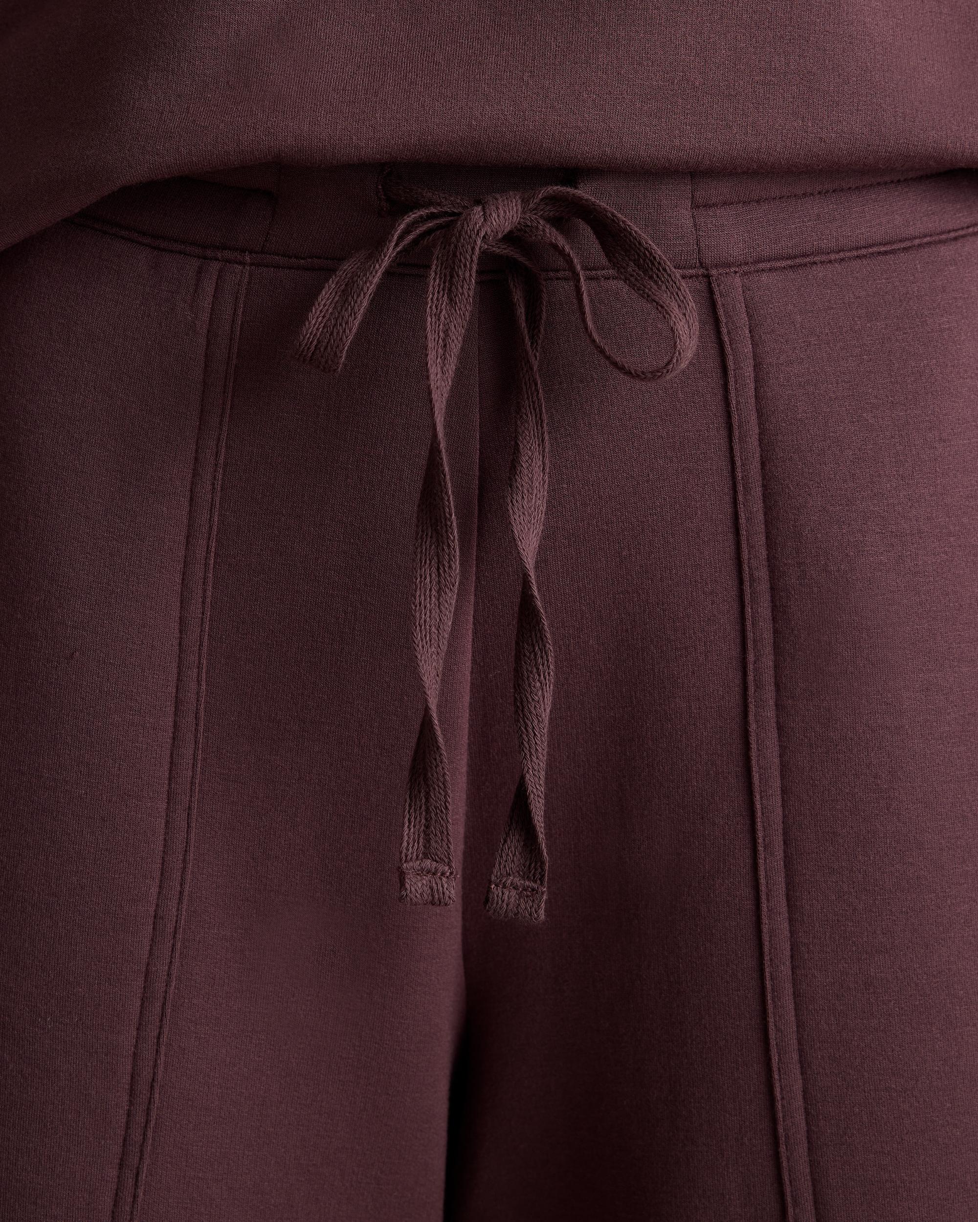 Quince | Women's SuperSoft Fleece Cropped Wide Leg Pants Lenzing Modal Product Image