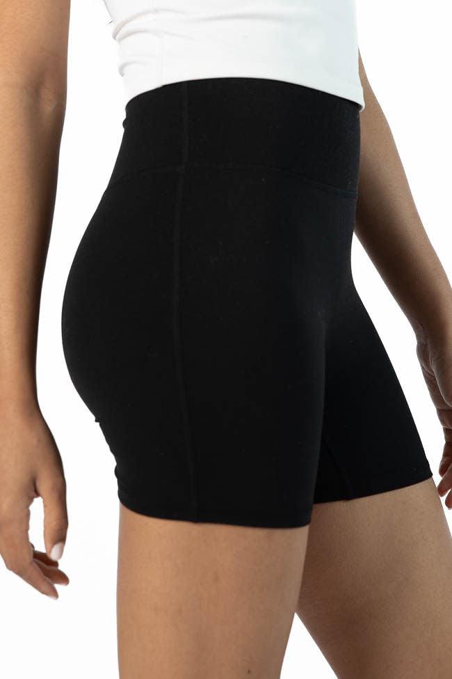 Home Stretch Black Biker Shorts FINAL SALE Product Image