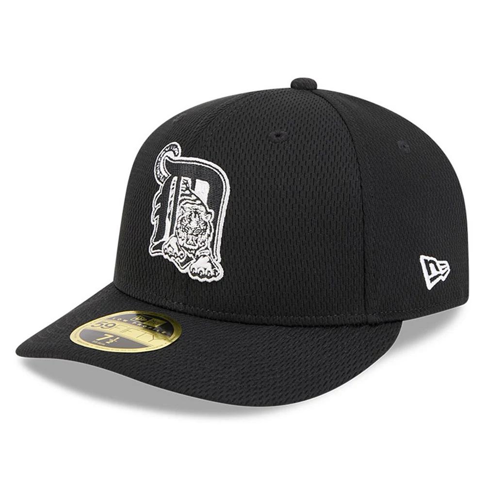 Men's New Era Black Detroit Tigers 2025 MLB Clubhouse Low Profile 59FIFTY Fitted Hat, Size: 7 1/2 Product Image