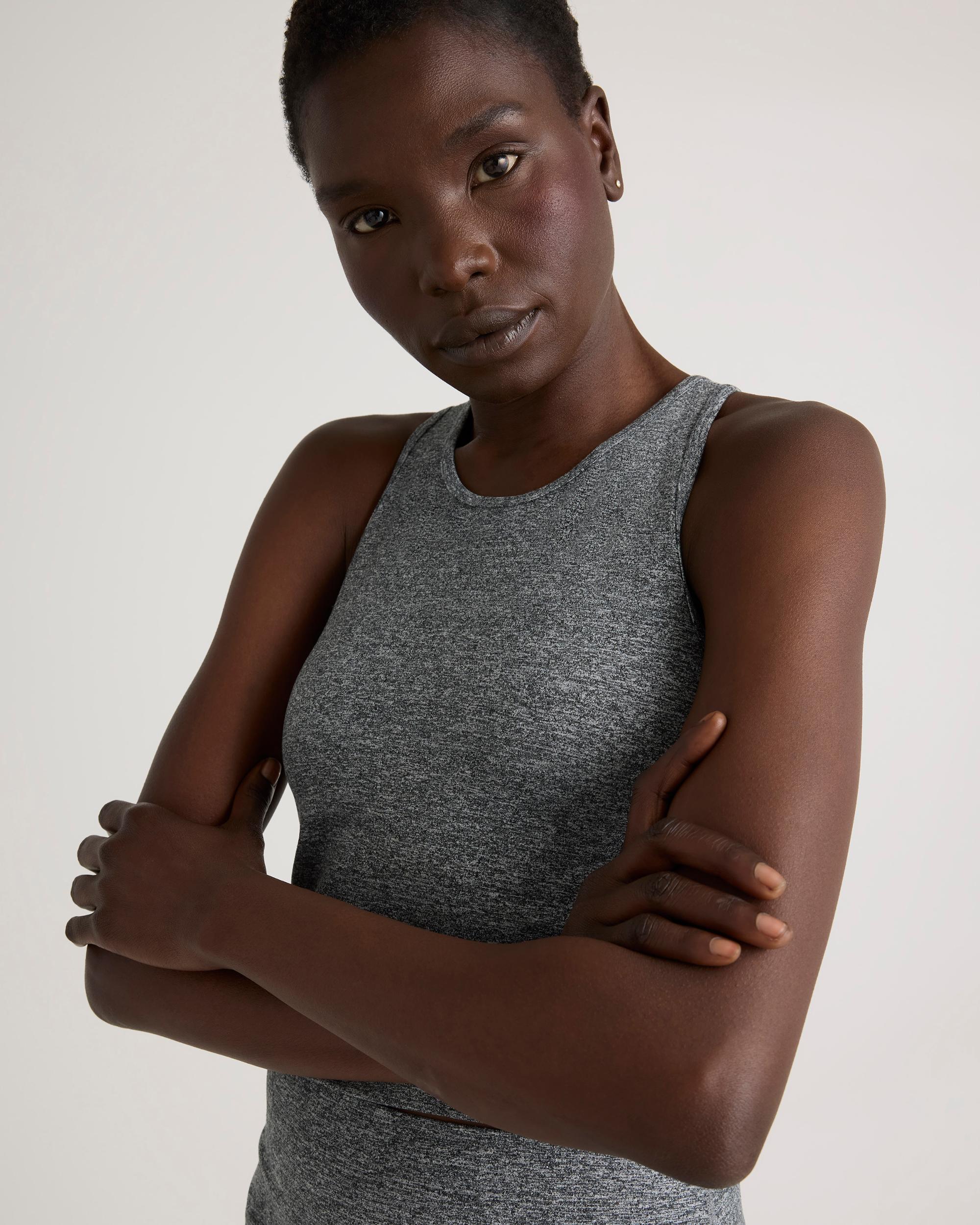 Quince | Women's Ultra-Soft High Neck Cropped Tank Top Size XL, Polyester Product Image