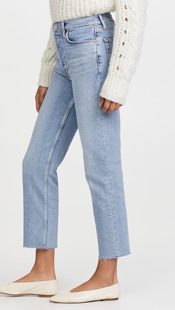 RE/DONE 70s High Rise Comfort Stretch Stove Pipe Jeans | Shopbop Product Image