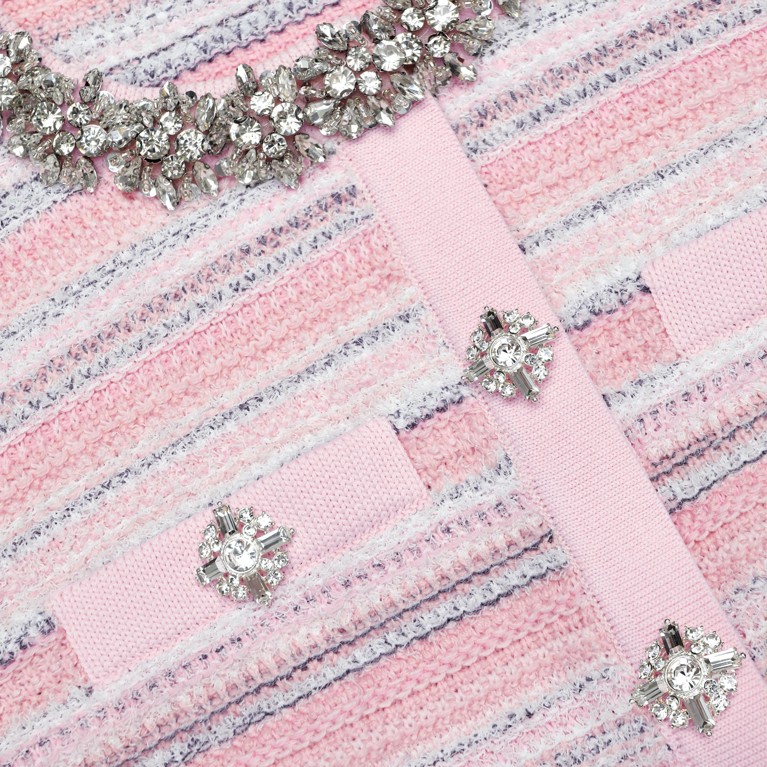 Pink Textured Cardigan Product Image