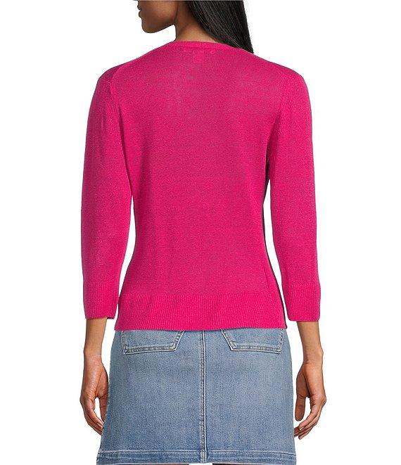 Tommy Bahama Open Front 3/4 Sleeve Cardigan Product Image