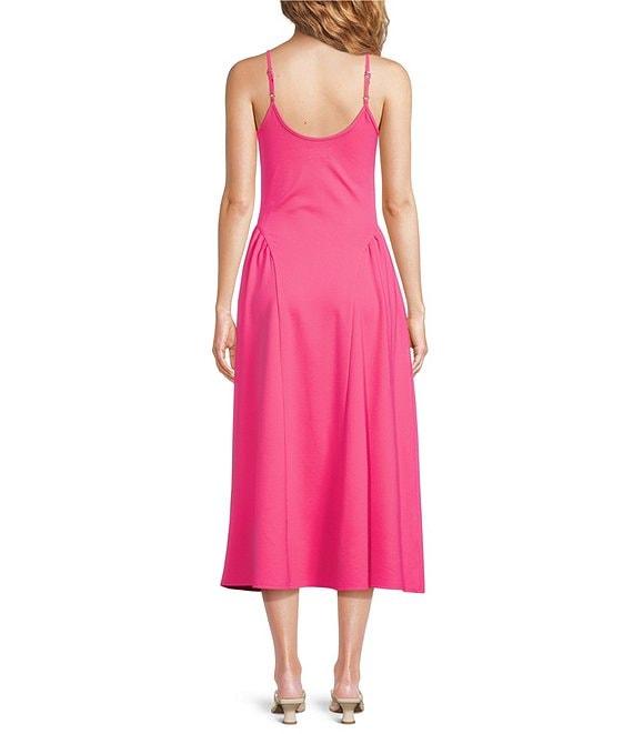 Every Knit Scoop Neck Sleeveless A-line Midi Dress Product Image