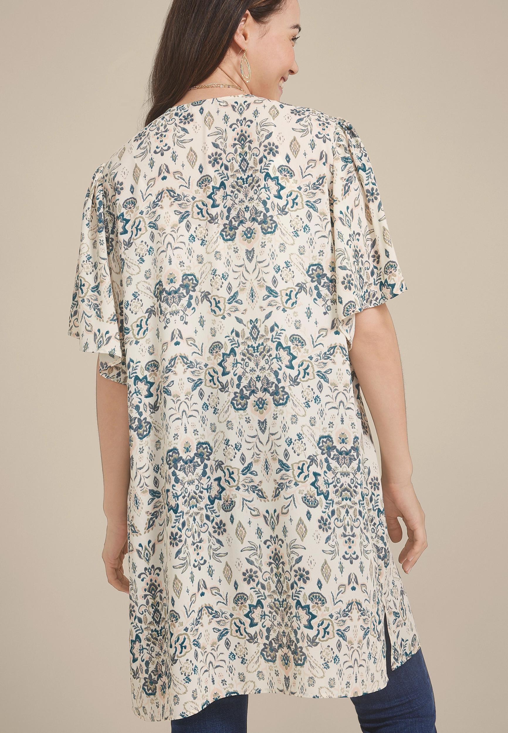 Floral Medallion Kimono Product Image