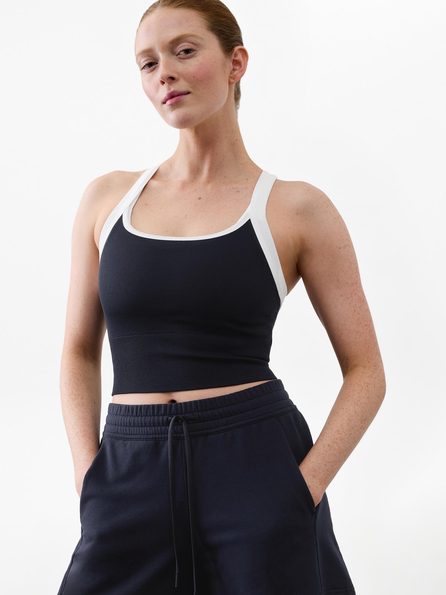 Aurora Seamless Crop Rib Strappy Tank Product Image