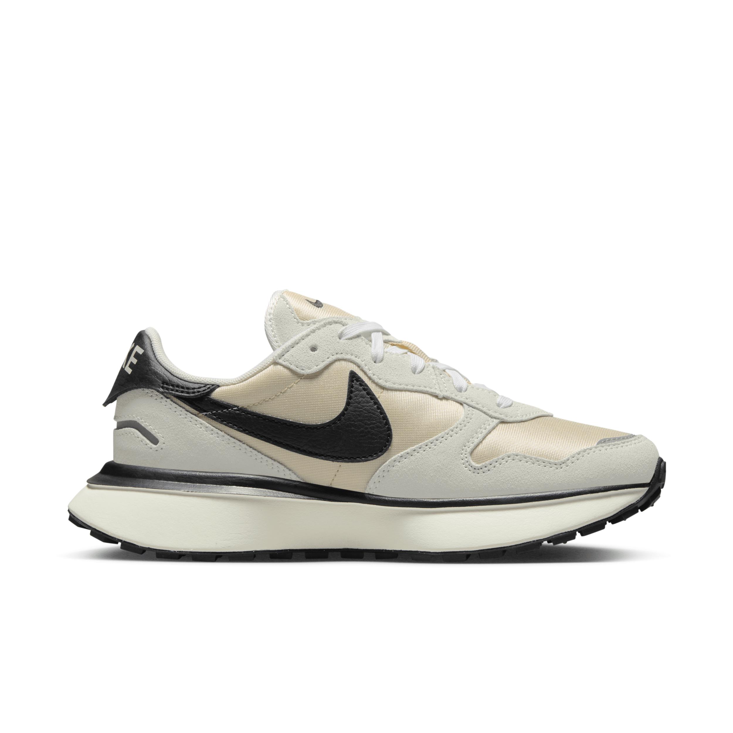 Nike Womens Nike Phoenix Waffle - Womens Running Shoes Summit White/Black/Sanddrift Product Image