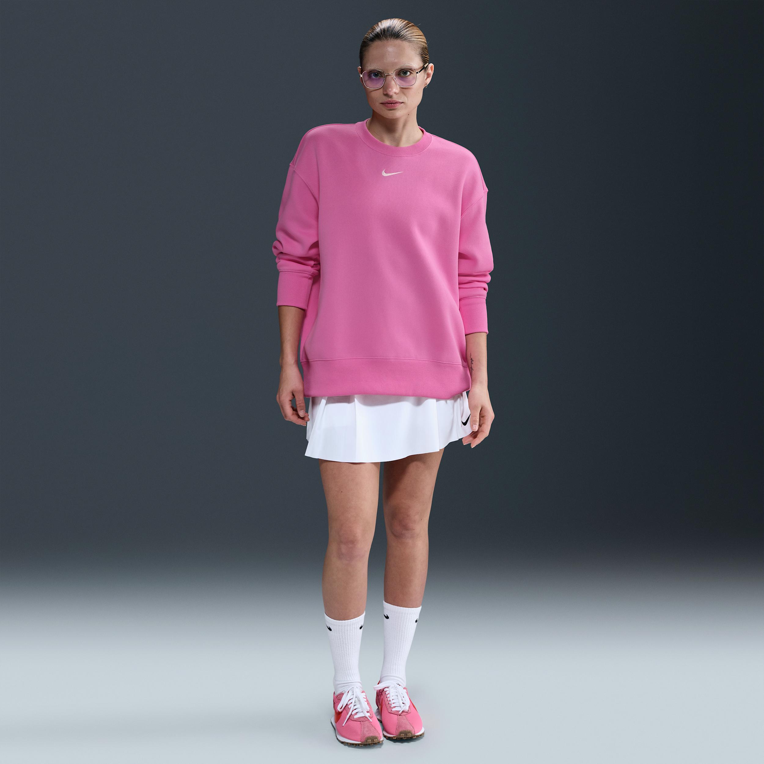 Womens Nike Sportswear Phoenix Fleece Oversized Crew-Neck Sweatshirt | FZ4270-675 Product Image