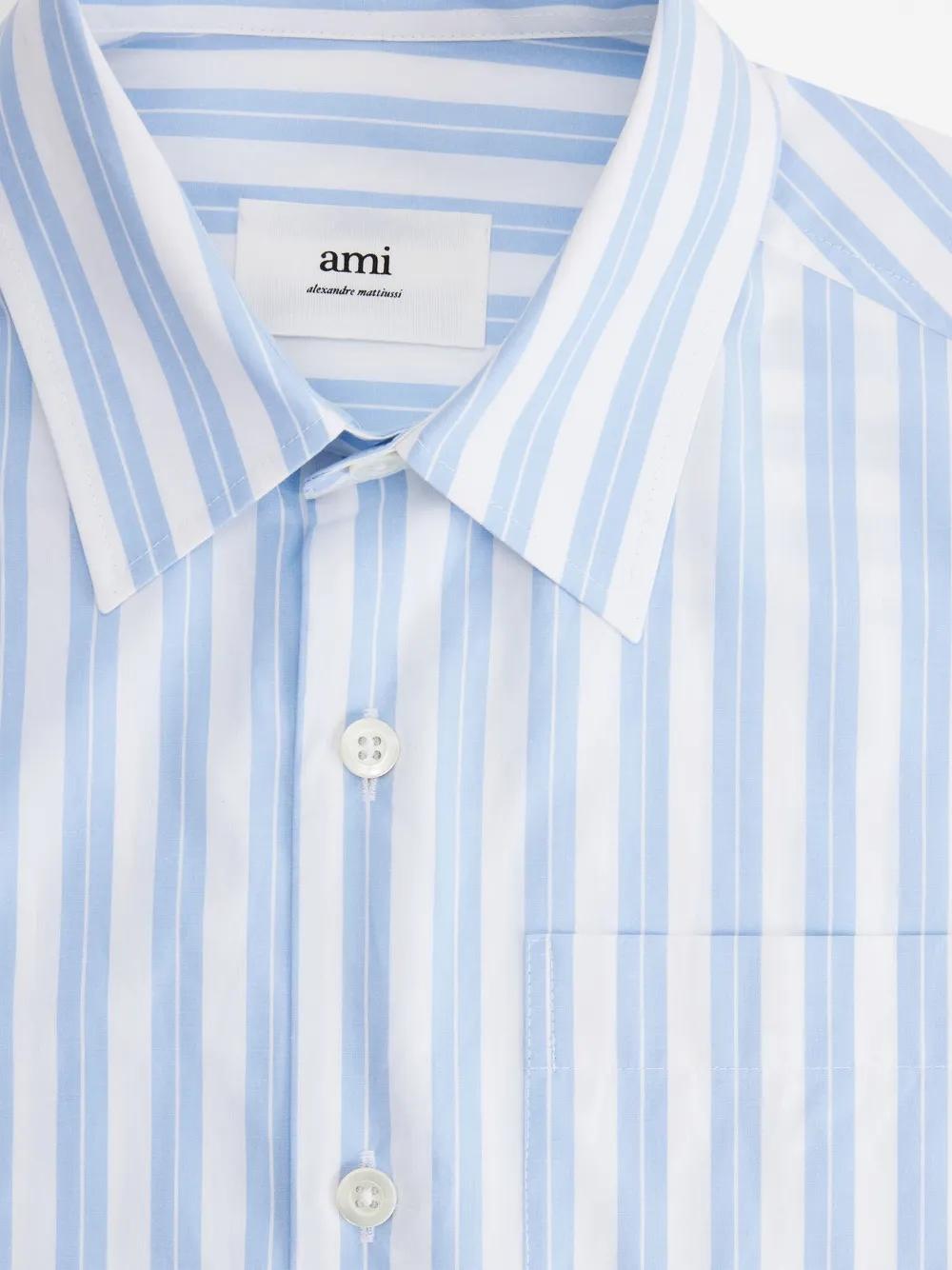 striped cotton shirt Product Image